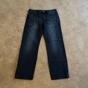 Black loose fit boohoo man jeans